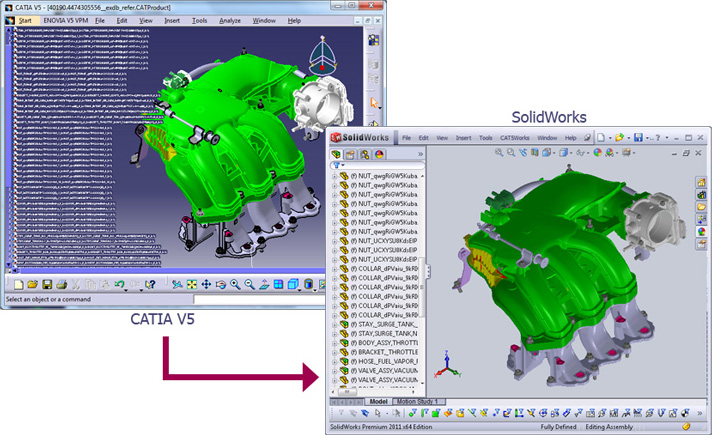 CATIA to SolidWorks